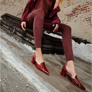 Mavette Fiona Loafer - (US 8.5) EU 38.5 / Burgundy Calf Skin